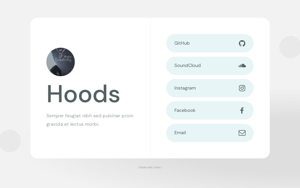 Carrd profile picture for @hoods